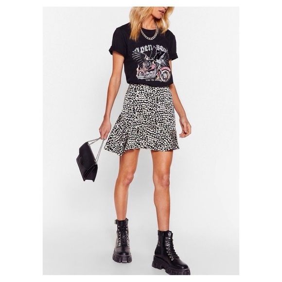 Cat Live Without You Leopard Mini Skirt - Picture 2 of 6